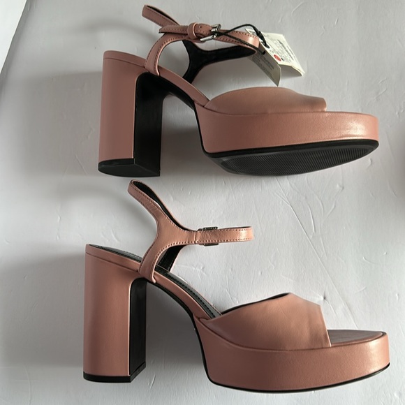 ZARA Women’s Platform Leather Sandals - Picture 11 of 17